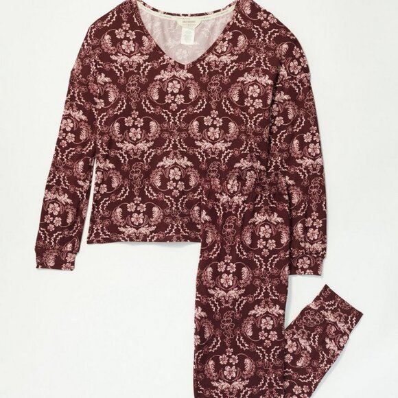 Lucky Brand V-Neck Printed Pullover Sleep Set/NWT/M - Picture 1 of 14